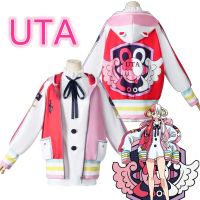 RABABY ของเล่นสำหรับผู้ใหญ่ภาพยนตร์หูกระต่ายรูปการ์ตูนสีแดง UTA เสื้อคลุมยาวญี่ปุ่นเครื่องแต่งกายอะนิเมะคอสเพลย์คอสเพลย์เสื้อฮู้ดชุดแฟนซีชุดปาร์ตี้ฮาโลวีน