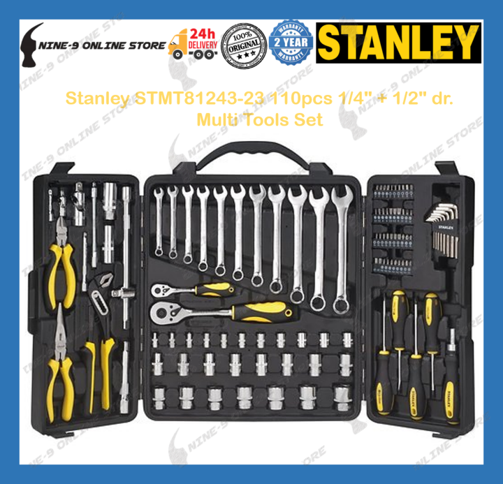 STANLEY STMT81243-840 110Pcs Multi Tools Set Tool Kit Set