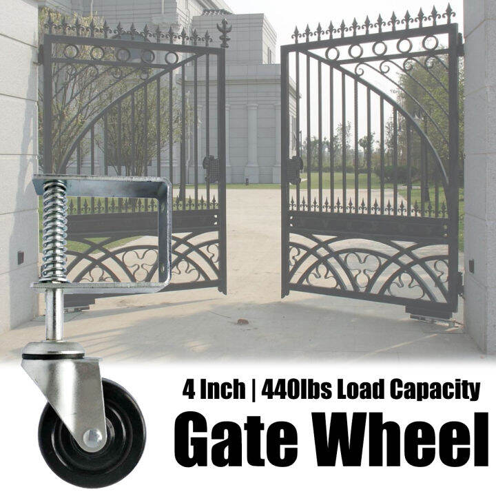 ToolRabbit Spring Loaded Gate Wheel 440lbs Load Capacity Heavy Duty