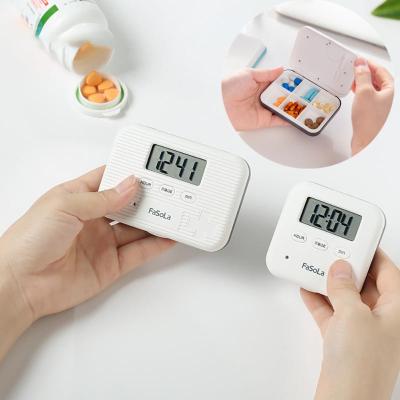 4/6 Grids Intelligent Reminder Pill Box Electronic Timing Alarm Vibration Reminder Medicine Box Travel Outdoor Pill Cases Medicine  First Aid Storage