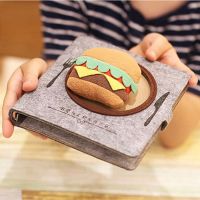 185mm Kawaii Creative Food Notebook Cute Korean Stationery Diary Book 6 Ring Binder Loose-leaf Notebooks Handbook