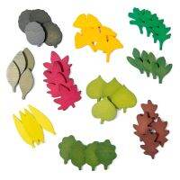 Kid Montessori Toy Wooden Leaf Biological Science Simulation Forest Leaves Shape Sorting Open Ended Educational Sensory Toy Gift