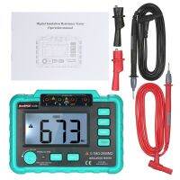 VC60B + Penebat Penebat Bumi Turbans Tanah Tester Rintangan DC250V/1000V Median Megohm Penebat Rintangan Penebat Digital Meter