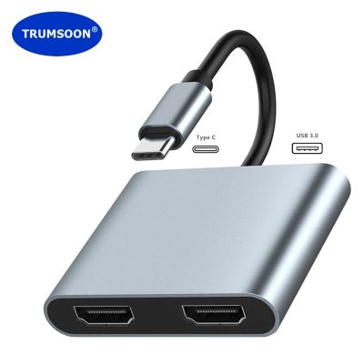 Trumsoon USB C ฮับถึง4K HDTV USB USB 3.0 Type C แท่นวางมือถือสำหรับ Macbook Ipad Nintendo สวิตช์พื้นผิว Samsung S21 Dex PS5