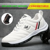 Waterproof Golf Shoes Men Tenis Masculino Light Breathable Running Shoes Men Anti Slip Athletic Sneakers Little White Shoes Male