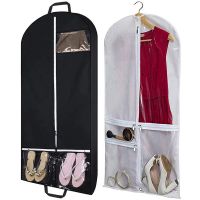 Hanging Garment Bags Suit Protector Cover for Travel Clothing Zipper Pockets for Dance Costumes Shirt Dresses Coat Storage Bags Wardrobe Organisers