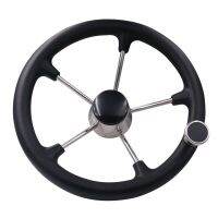 ☈⊙∏ Yacht yacht ship steering direction of stainless steel foam with power ball hydraulic wheel