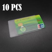 10 PC Waterproof Transparent Card Holder Plastic Card id Holders Case To Protect Credit Cards Card Protector Cardholder Card Holders