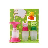 3pcs/set Mini Seasoning Sauce Bottle Small Containers Lovely Rabbit Frog Duck Bottles For Bento Lunch Box Kitchen Jar Accessorie