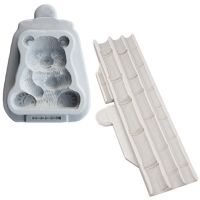 Bamboo Panda Silicone Mold Fondant Cake Decoration Mould Chocolate Baking Tools Kitchenware for Cakes