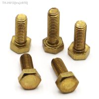 1-10pcs DIN933 Brass Hex Head Screws M4 M5 M6 M8 M10 Hexagon Head Machine Bolts Screws