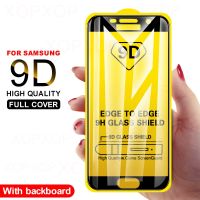 9d กระจกนิรภัยป้องกันเต็มพื้นที่สำหรับ J4 Samsung A9 J3 J8 A5 J5 J7หน้าจอ J6 A7 Galaxy A6 Pro ป้องกัน A8s