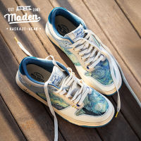 TOP☆MADEN brand tooling style New college style starry night lovers oil painting board shoes in spring 2023 Mens shoes Small number of retro thick soled mens sports casual shoes Fashion shoes