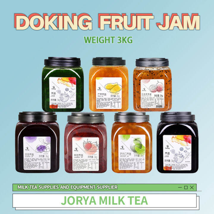Doking Jam 3kg Fruit Jam Milk Tea Fruit Juice Jam BLUEBERRY/MANGO