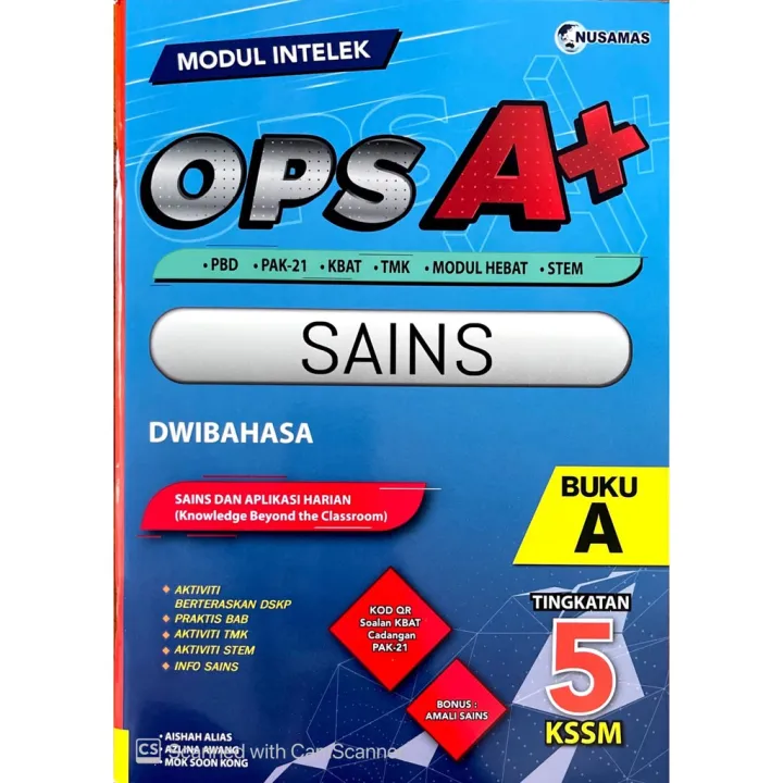 【Nusamas】Modul Intelek OPS A+ Sains Tingkatan 5 Dwibahasa KSSM 2021