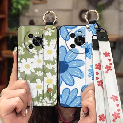 New Arrival Fashion Design Phone Case For Huawei Honor X9 4G Wrist Strap sunflower Back Cover cartoon Anti-dust Durable
