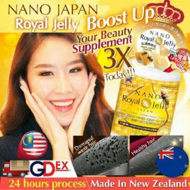 NANO ROYAL JELLY ♥BOOSTS 3X HAIR GROWTH ♥美髮生髮 70caps | Lazada NANO ROYAL JELLY ♥BOOSTS 3X HAIR GROWTH ♥美髮生髮 70caps | Lazada