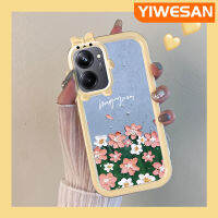 YIWESAN เคสสำหรับ Realme 10 Realme 10 Pro Plus 5G,เคสนิ่มกันรอยขีดข่วนเคสโทรศัพท์โปร่งใสฝาครอบป้องกันเลนส์กล้องถ่ายรูปป้องกันการตกหล่นทำจากซิลิก้าเจล TPU