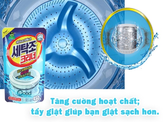 Gói bột tẩy vệ sinh lồng máy giặt sandokkaebi hando 450g hd97 - ảnh sản phẩm 7