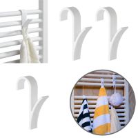 【YF】 White Hook Heated Towel Rack Plastic Over The Door Hooks Hanger Radiator for Kitche Bedroom Bathroom