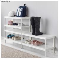 ชั้นวางรองเท้า ชั้นเก็บรองเท้า ชั้นวางรองเท้าสีขาว Shoe Rack MALDAZA 78X32X40 cm