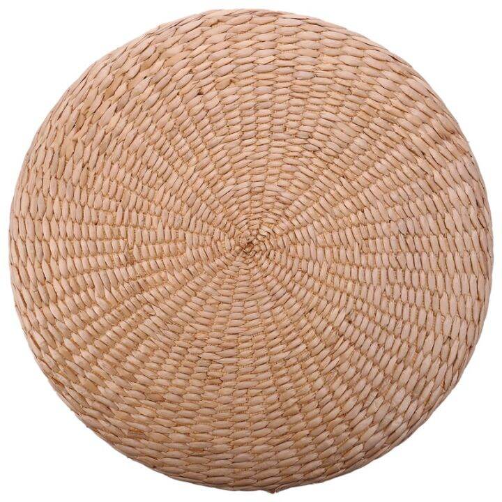 40cm-tatami-cushion-round-straw-weave-handmade-pillow-floor-yoga-chair-seat-mat