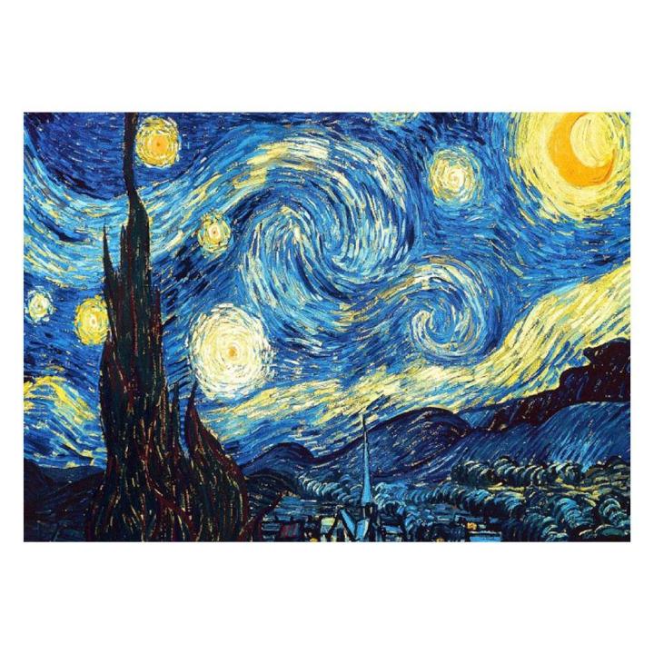 starry-night-5d-เต็มเจาะรูปภาพปักเพชร-diy-งานปักครอสติช