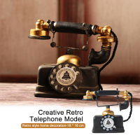 Tomor Life Creative Retro โทรศัพท์รุ่นโบราณเดสก์ท็อปเครื่องประดับหัตถกรรมตกแต่งบ้าน