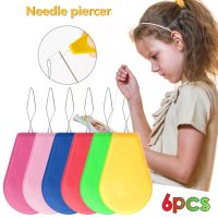 6 PC Needle Threaders Plastic Needle Threader For Hand Sewing Wire Loop DIY Needle Threader Hand Machine Sewing Tool Dropshiping Knitting  Crochet