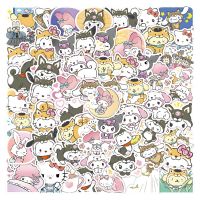 ☞✖✟ 10/30/60PCS Cute Kuromi Kitty Anime Cartoon Stickers Decals Kids Toy DIY Diary Suitcase Scrapbook Phone Laptop Bike Sticker Gift