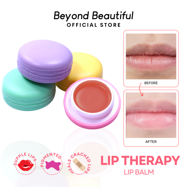 Lip Therapy Balm with Peppermint (10g) [Lip Treatment, Moisturizes Lips, Treats Discolored Lips