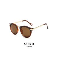 Womens sunglasses round Korean fashion all-match anti-UV classic glasses eyeglass eyewear