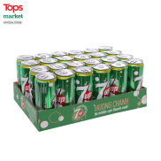 Thùng 24 Lon Nước Ngọt 7 Up Vị Chanh 320Ml