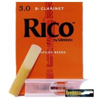 DADDARIO WOODWINDS RCA0325 RICO B-FLAT CLARINET REEDS, STRENGTH 3.0