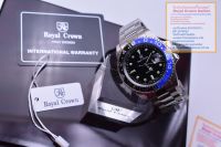 Royal Crown (รุ่น Submariner ของแท้ 100%) นาฬิกาผู้ชาย สุภาพบุรุษ ขนาดหน้าปัดรวมเม็ดมะยม 44 mm. สายสแตนเลส ของแท้ 100% มีรับประกัน1 ปีเต็ม กันน้ำ 100% ( คุณลูกค้าจะได้รับนาฬิการุ่นและสีตามภาพที่ลงไว้ และจะได้รับกล่องและของแถมครบชุดและอุปกรณ์ครบเซ็ท 100% )