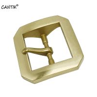 CANTIK Mens Pure Heavy Copper Belt Buckles Male Belts Square Pin Style Model Buckle for 36-39mm Width Belt Strap BRCAK003