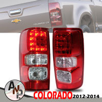 เสื้อไฟท้าย โคมไฟท้าย LED ตัว C รุ่น เชฟโรเลต โคโรลาโด้ CHEVROLET COLORADO ปี 2012 - 2014 สีแดง 1 คู่ ซ้าย + ขวา ไม่รวมชุดหลอดไฟ และสายไฟ