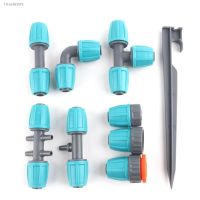 ○♛ 5pcs 16mm Garden Watering Hose Connectors Micro Irrigation PE Pipe Elbow Tee Straight Joints Agricultural Watering Kits Fittings