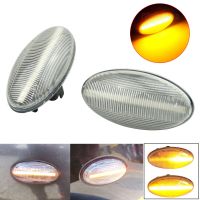 ✜ 2Pieces Dynamic Led Turn Signal Side Marker Light For Peugeot 307 206 407 107 607 Sequential Blinker Light For Citroen C1 C2