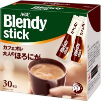 AGF (กล่อง 30 ซอง)  Blendy Stick Café Au Lait - กาแฟโอเล่ สูตรเข้มข้น