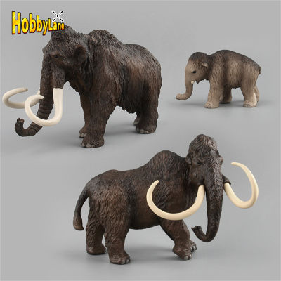 HB【ready Stock】Mammoth Wildlife Model Ornament Simulation Artificial Animal Elephant Model ของเล่นเพื่อการศึกษาสำหรับของขวัญเด็ก