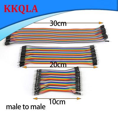 QKKQLA 10CM/20CM/30CM 40 Pin Line Male to Male Jumper Wire Line Eclectic Cable Cord for Arduino DIY