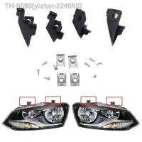 ○✢ yizhan224080 Carro Farol Mount Holder e Parafusos Repair Kit de Parafusos Durável Esquerda Direita 6R0998226 6R0998225 Polo 2009-2017