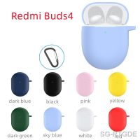 For Xiaomi Redmi Buds 4 Earphone Protective Case Silicone Case Cute Cover Siamese Silicone Pure color Cover for Redmi Buds 4