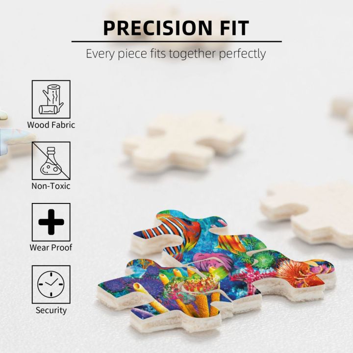 art-of-play-reef-rush-hour-wooden-jigsaw-puzzle-500-pieces-educational-toy-painting-art-decor-decompression-toys-500pcs