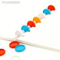 △﹊∋ 30PCS24MM plastic binding ring solid mushroom hole binding buckle color ring buckle loose-leaf notebook button