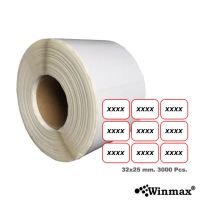 Sticker Barcode สติ๊กเกอร์บาร์โค้ด ขนาด 35x25mm 3000 ดวง Winmax-P904