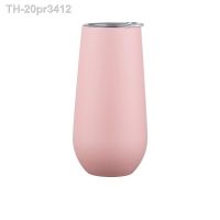 ✐♨▬ 20pr3412 Copo inoxidável Stemless Isolados Thermos Wine Cup e cerveja Frio quente Rosa de Ouro 20 PCs/Lot 6oz