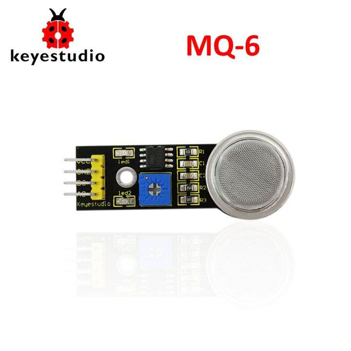 keyestudio-mq-6โพรเพนบิวเทนเหลวก๊าซโมดูลเซ็นเซอร์ธรรมชาติสำหรับ-a-rduino