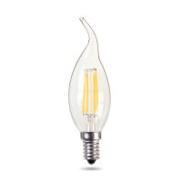 10PCS High Lumen Dimmable C35 E14 LED Filament Candle Bulb Retro Edison LED C35L E14 Clear Lamp 2W4W6W 220V ColdWarm White